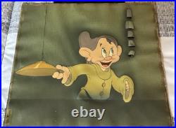 Snow White and the Seven Dwarfs Dopey Production Cel Walt Disney 1937