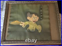 Snow White and the Seven Dwarfs Dopey Production Cel Walt Disney 1937