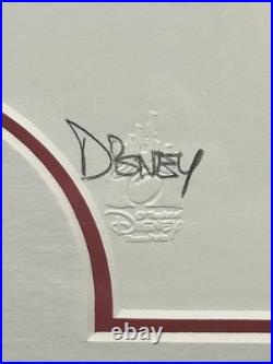 Snow White and the Seven Dwarfs Old Hag Animation Drawing Framed 18x15x2