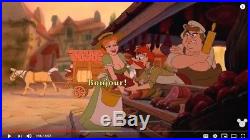 Sotheby's Beauty & Beast 1991 Production Background animation cel Disney Belle