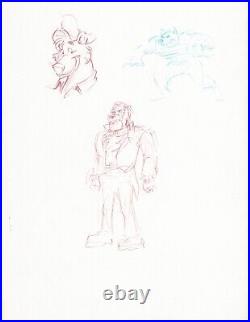 TALESPIN Walt Disney Production Animation Drawing from Animators Estate 35a