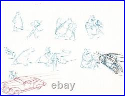 TALESPIN Walt Disney Production Animation Drawing from Animators Estate 95