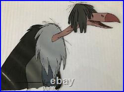 THE JUNGLE BOOK Production Animation Cels of BUZZIE and DIZZY 2 Cels 1967 RARE