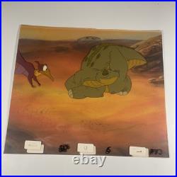THE LAND BEFORE TIME Animation Cel Production Art Don Bluth Anime Movie 1988 I1