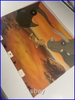 THE LAND BEFORE TIME Animation Cel Production Art Don Bluth Anime Movie 1988 I1