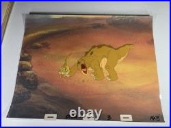 THE LAND BEFORE TIME Animation Cel Production Art Don Bluth Anime Movie 1988 I4