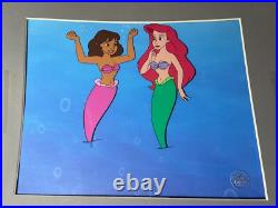 THE LITTLE MERMAID Animation Cel Vintage Cartoons Walt Disney Production Art MT