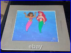 THE LITTLE MERMAID Animation Cel Vintage Cartoons Walt Disney Production Art MT
