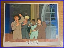 THE REAL GHOSTBUSTERS animation production cel feat. COMPLETE GHOSTBUSTERS TEAM