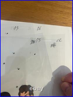 THE REAL GHOSTBUSTERS animation production cel feat. COMPLETE GHOSTBUSTERS TEAM