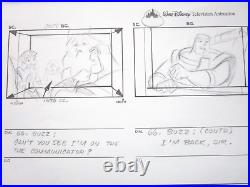 TOY STORY BUZZ LIGHTYEAR 2000 Walt Disney ORIGINAL STORYBOARD cel DRAWING PAGE