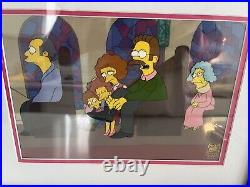 TREEHOUSE OF HORROR X THE Simpsons DISNEY ORIGINAL ART CEL FLANDERS