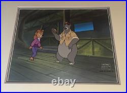 Talespin Production Animation Cel Baloo and Rebecca Her Chance To Dream