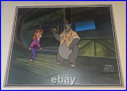 Talespin Production Animation Cel Baloo and Rebecca Her Chance To Dream
