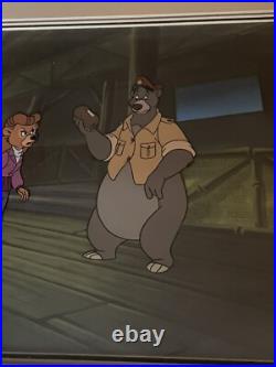 Talespin Production Animation Cel Baloo and Rebecca Her Chance To Dream