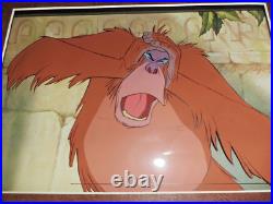 The Jungle Book Disney Animation Cel King Louie Expressive & Ready to Hang