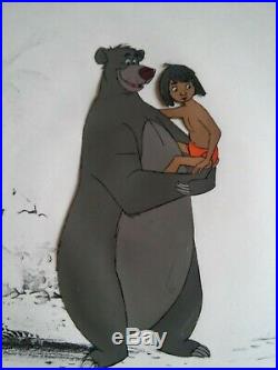 The Jungle Book Disney Original Mowgli And Baloo Production Cel 1967