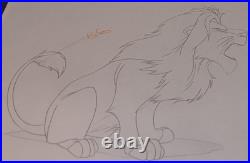 The Lion King Original Production Drawing Cel Disney COA TV Show 1 of a Kind