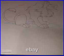 The Lion King Original Production Drawing Cel Disney COA TV Show 1 of a Kind