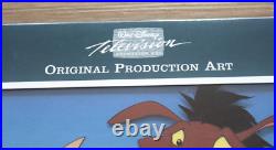 The Lion King's Timon And Pumbaa Disney Television Production Animation Cel Rare