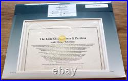 The Lion King's Timon And Pumbaa Disney Television Production Animation Cel Rare