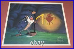 The Lion King's Timon and Pumbaa Original Production Cel Rafiki Walt Disney