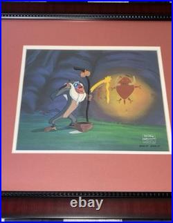 The Lion King's Timon and Pumbaa Original Production Cel Rafiki Walt Disney The Lion King's Timon and Pumbaa Original Production Cel Rafiki Walt Disney