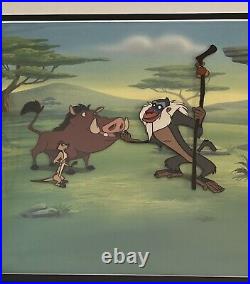 The Lion King's Timon and Pumbaa Tv Series Original Production Animation Cel