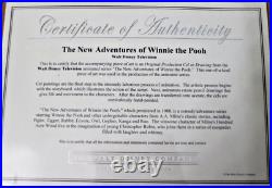 The New Adventures of Winnie the Pooh Original Production Cel with COA