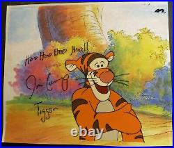 Tigger Shakes your hand production Disney cel hand signed Jim Cummings New Frame