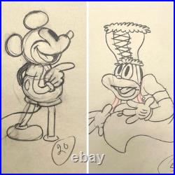 Trader Mickey Set Of 2 Production Drawing Walt Disney 1932Cel Original Drawings