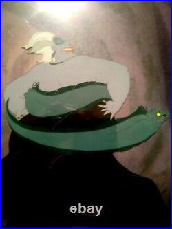 Ursula, Flotsam, Jetsam 1989 Disney Little Mermaid Hand Painted Production Cel, New