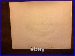 Vintage 1930s animation drawings wolf pigs attributed Disney-era