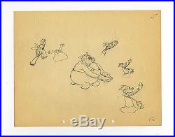 Vintage 1932 Walt Disney Mickey WHOOPEE PARTY Animation Cel Production Drawing