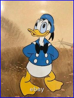 Vintage Disney / Disneyland Donald Duck Art Corner Production Cel