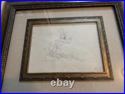 Vintage Disney GOOFY Animation Drawing Production Art 1930's The Boat Builders