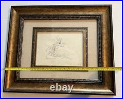 Vintage Disney GOOFY Animation Drawing Production Art 1930's The Boat Builders