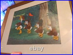 Vintage Disney animation cel DONALD DUCK THE GOOD SCOUTS production art 1938 HT1