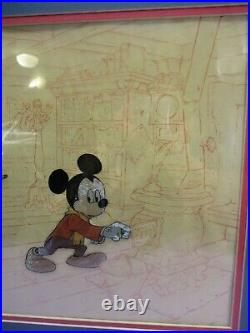Vintage SIGNED Disney Mickey's Christmas Carol Scrooge Animation Production Cel
