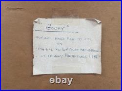 Vintage Walt Disney Productions Goofy Animation Cel 1980s