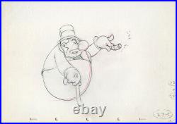 W C FIELDS CIGAR Mother Goose Goes Hollywood DISNEY PRODUCTION CEL DRAWING 1938