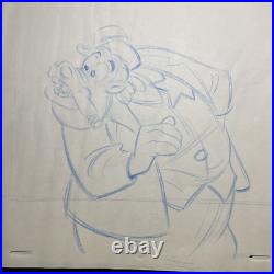 WALT DISNEY Animation Cel 1940's GOOFY PEG LEG PETE Production Art Cartoons I22
