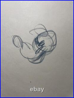 WALT DISNEY Animation Cel 1940's GOOFY PEG LEG PETE Production Art Cartoons I22