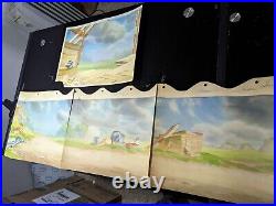 WALT DISNEY Animation Cel Backgrounds 1930's Production Background GRAIL R