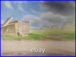 WALT DISNEY Animation Cel Backgrounds 1930's Production Background GRAIL R