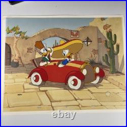 WALT DISNEY Animation Cel DONALD DUCK Limited Edition DON DONALD Daisy I5