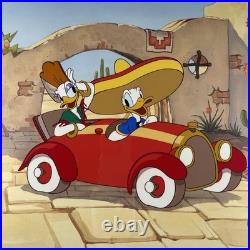 WALT DISNEY Animation Cel DONALD DUCK Limited Edition DON DONALD Daisy I5