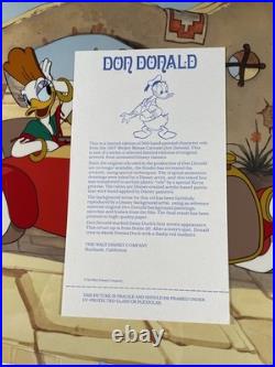 WALT DISNEY Animation Cel DONALD DUCK Limited Edition DON DONALD Daisy I5