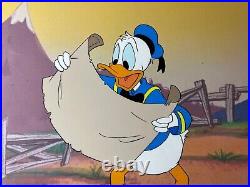 WALT DISNEY Animation Cel Donald Duck Cartoons Production Art Vintage Art MT