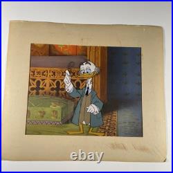 WALT DISNEY Animation Cel Vintage Production Art professor Ludwig Vin Drake I5